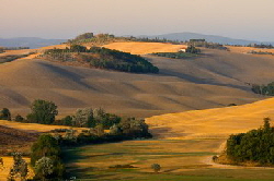 Abendhügel Toscana