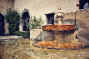 Brunnen im Hof einer römischen Villa